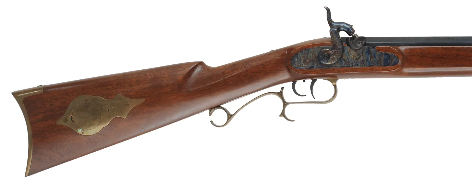 Thompson Center Hawken,
.50 caliber, 28" barrel,
percussion, walnut stock, brass trim, 
used, by Thompson Center Arms