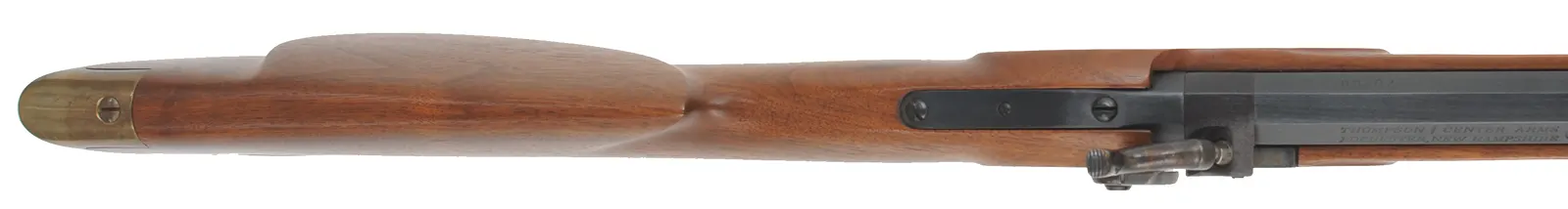 Thompson Center Hawken,
.45 caliber, 28" barrel,
percussion, walnut stock, brass trim, 
used, by Thompson Center Arms
