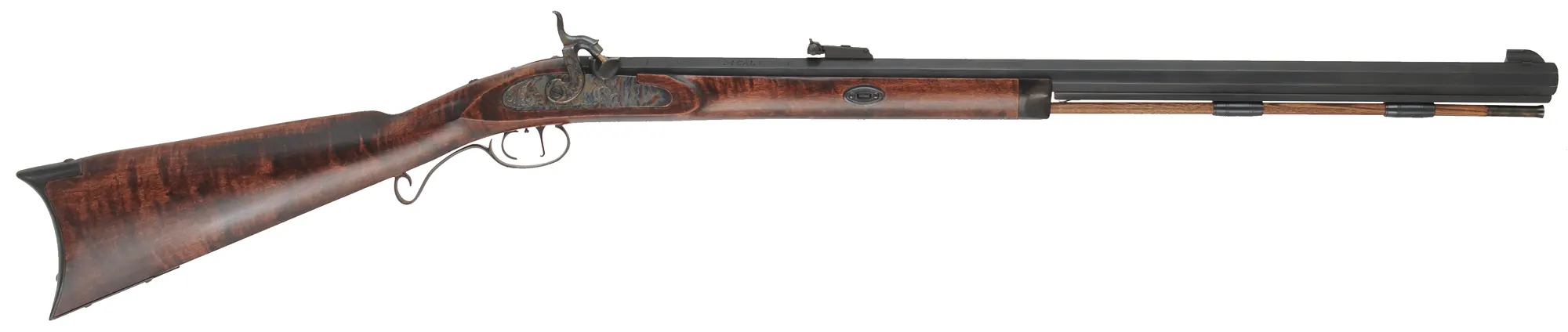 Hawken Rifle,
.54 caliber, 28" T/C barrel,
T/C percussion lock, maple, stock, 
iron trim, used