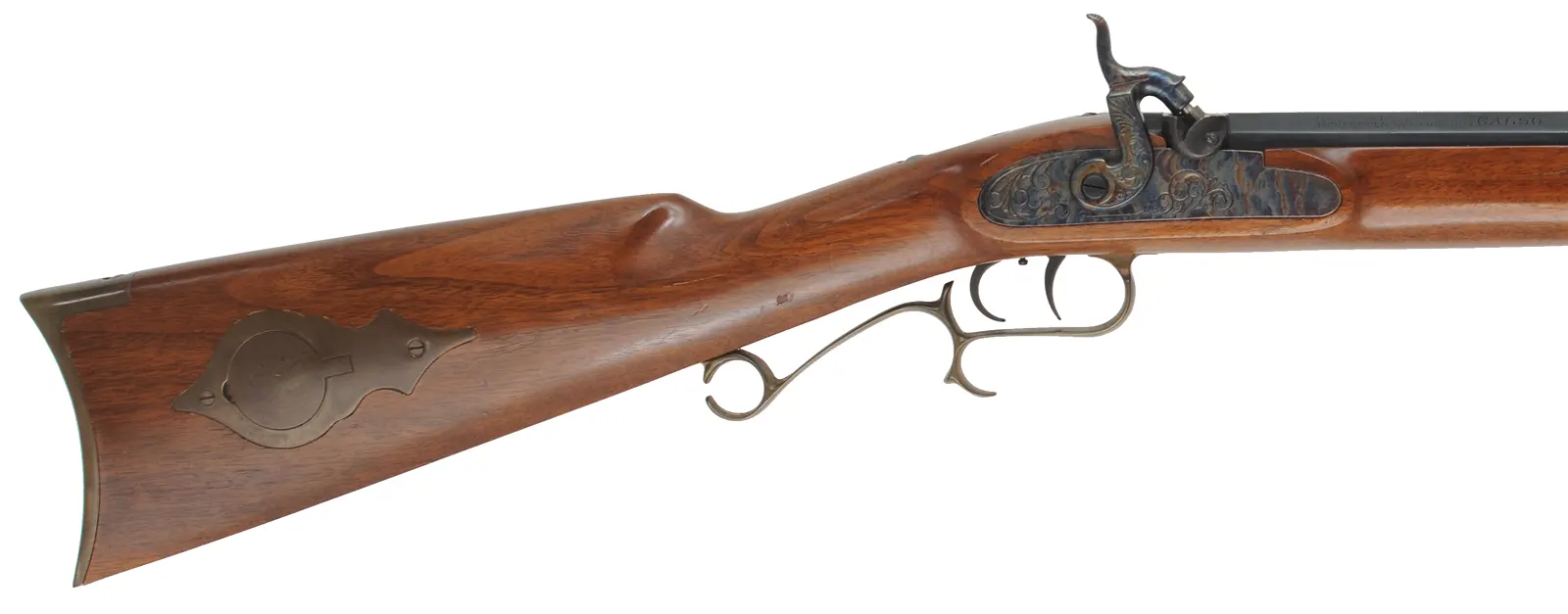 Thompson Center Hawken
.50 caliber, 28" barrel,
walnut stock, brass trim, used,
by Thompson Center Arms