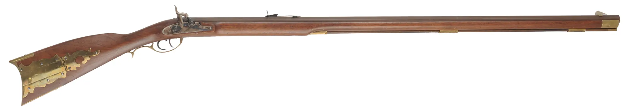 Pennsylvania Rifle,
.50 caliber, 41-1/2" barrel,
percussion, walnut, brass trim,
used, by Davide Pedersoli