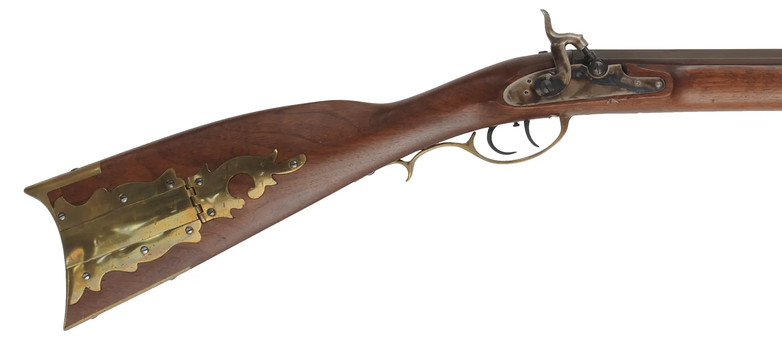 Pennsylvania Rifle,
.50 caliber, 41-1/2" barrel,
percussion, walnut, brass trim,
used, by Davide Pedersoli