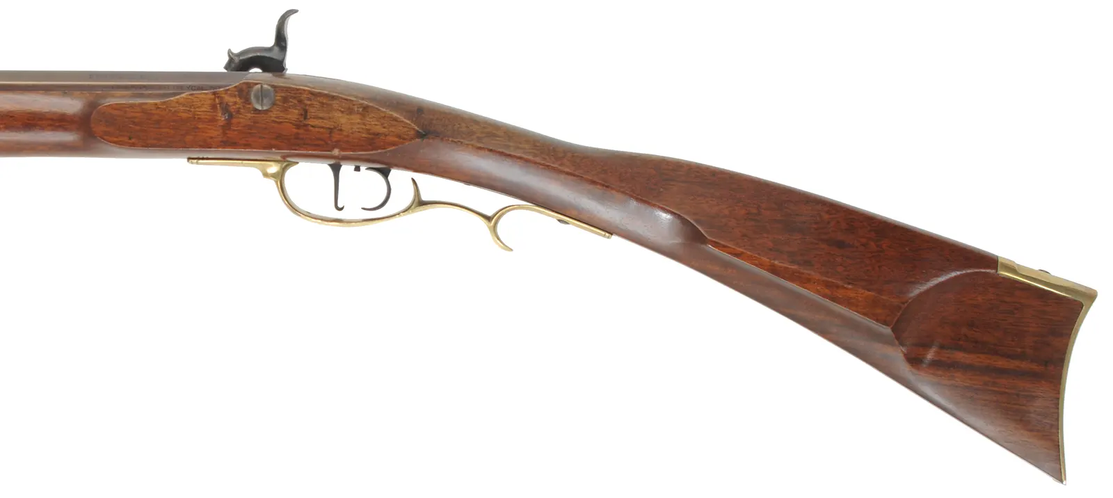 Frontier Longrifle,
.50 caliber, 39" barrel,
percussion, walnut, brass, 
used, by Davide Pedersoli