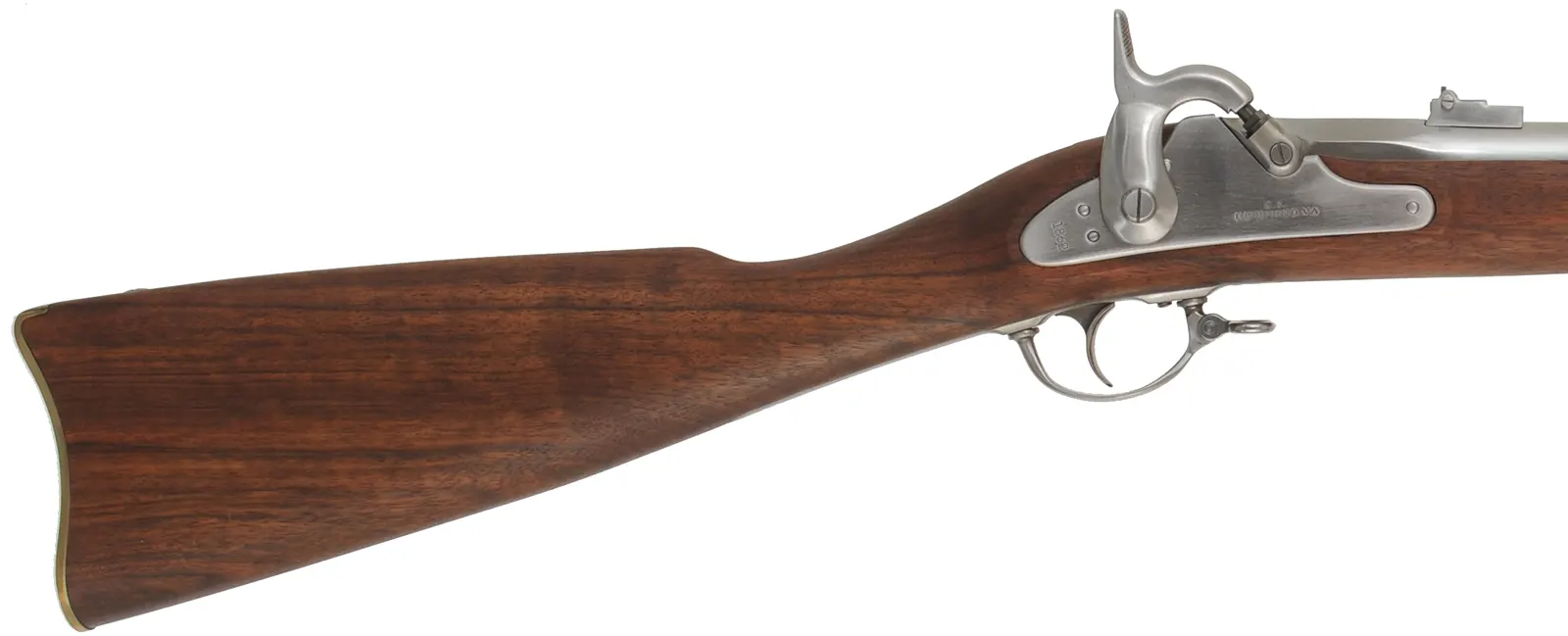 C.S. Richmond Musket,
.58 caliber, 40" barrel,
percussion, walnut, brass & iron,
used, by Armi Sport