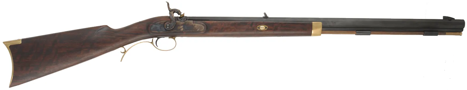 Lyman Trade Rifle,
.50 caliber, 28" barrel, 
percussion, walnut, brass trim,
repaired crack on toe, used, by Investarms