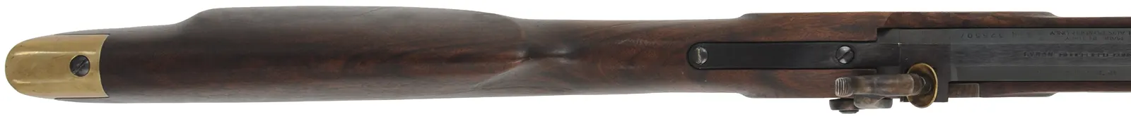 Lyman Trade Rifle,
.50 caliber, 28" barrel, 
percussion, walnut, brass trim,
repaired crack on toe, used, by Investarms