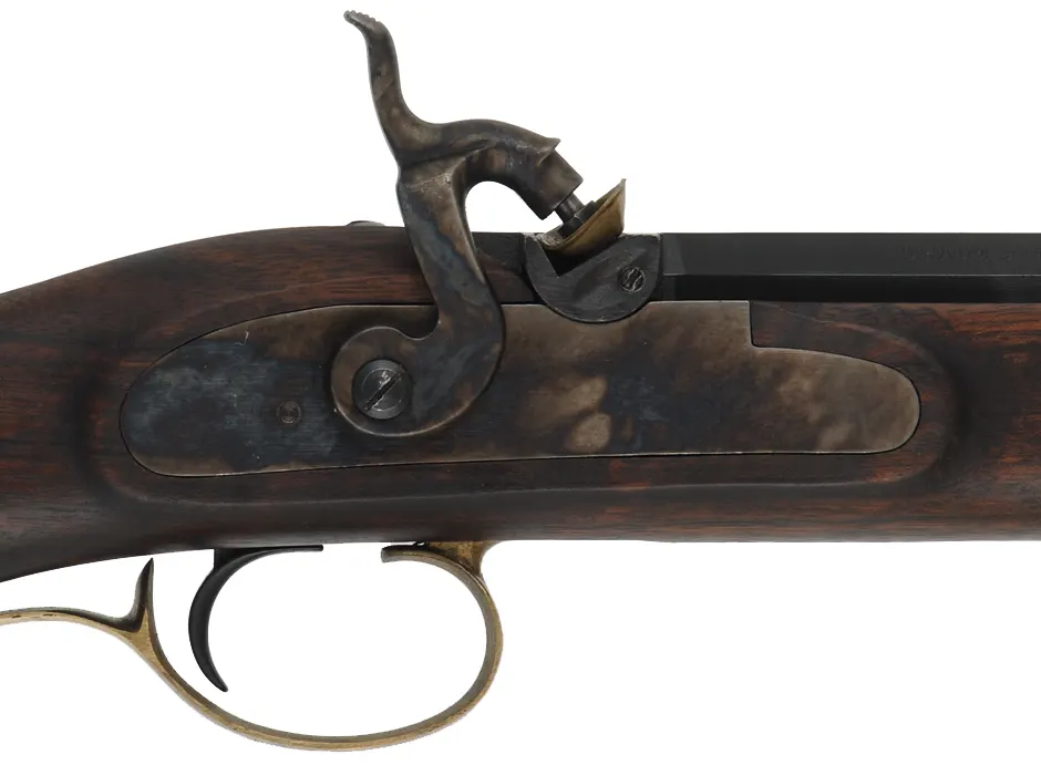 Lyman Trade Rifle,
.50 caliber, 28" barrel, 
percussion, walnut, brass trim,
repaired crack on toe, used, by Investarms