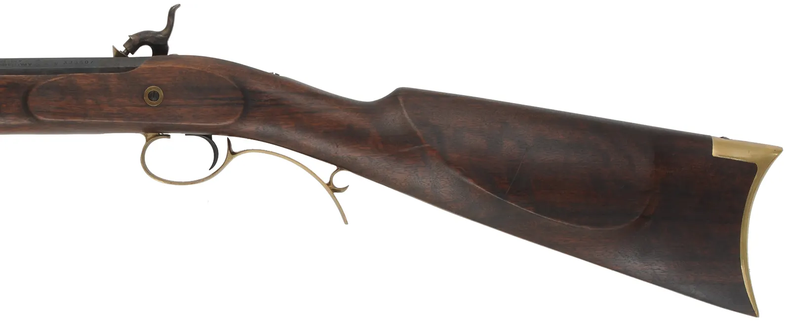 Lyman Trade Rifle,
.50 caliber, 28" barrel, 
percussion, walnut, brass trim,
repaired crack on toe, used, by Investarms