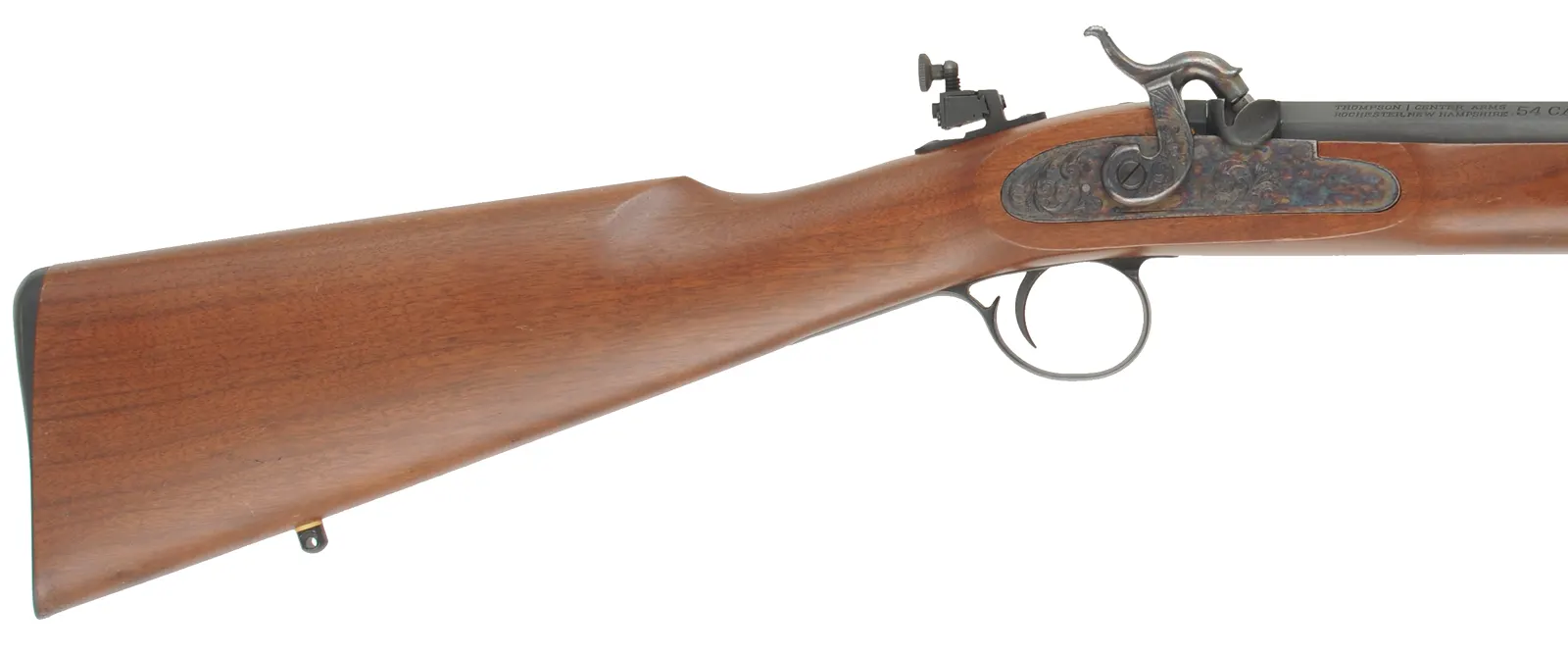 Thompson Center Renegade Hunter,
.54 caliber, 26" barrel, 
percussion, walnut, iron trim, T/C peep sight, 
used, by Thompson Center Arms