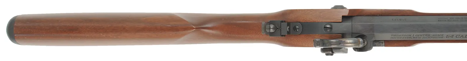 Thompson Center Renegade Hunter,
.54 caliber, 26" barrel, 
percussion, walnut, iron trim, T/C peep sight, 
used, by Thompson Center Arms