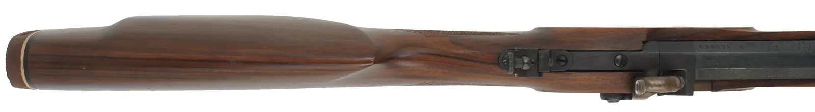 Investarms Hawken Hunter Carbine,
.50 caliber, 22" barrel, 
walnut, blued, fiber optic front sight,
T/C peep sight, used, by InvestArm, Italy