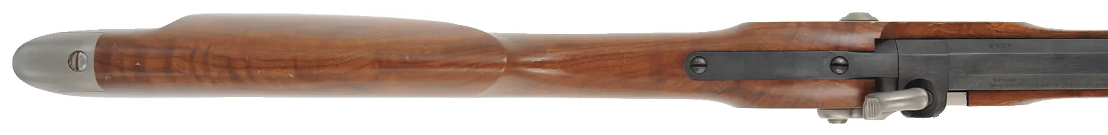 Thompson Center Hawken Cougar Rifle,
.50 caliber, 28" barrel,
percussion, fancy walnut stock, stainless steel trim,
used, by Thompson Center Arms