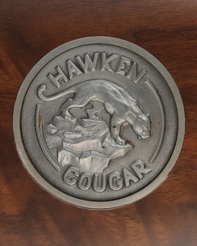 Thompson Center Hawken Cougar Rifle,
.50 caliber, 28" barrel,
percussion, fancy walnut stock, stainless steel trim,
used, by Thompson Center Arms