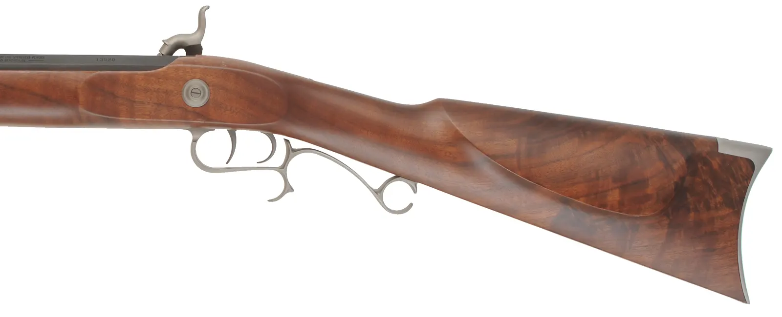Thompson Center Hawken Cougar Rifle,
.50 caliber, 28" barrel,
percussion, fancy walnut stock, stainless steel trim,
used, by Thompson Center Arms