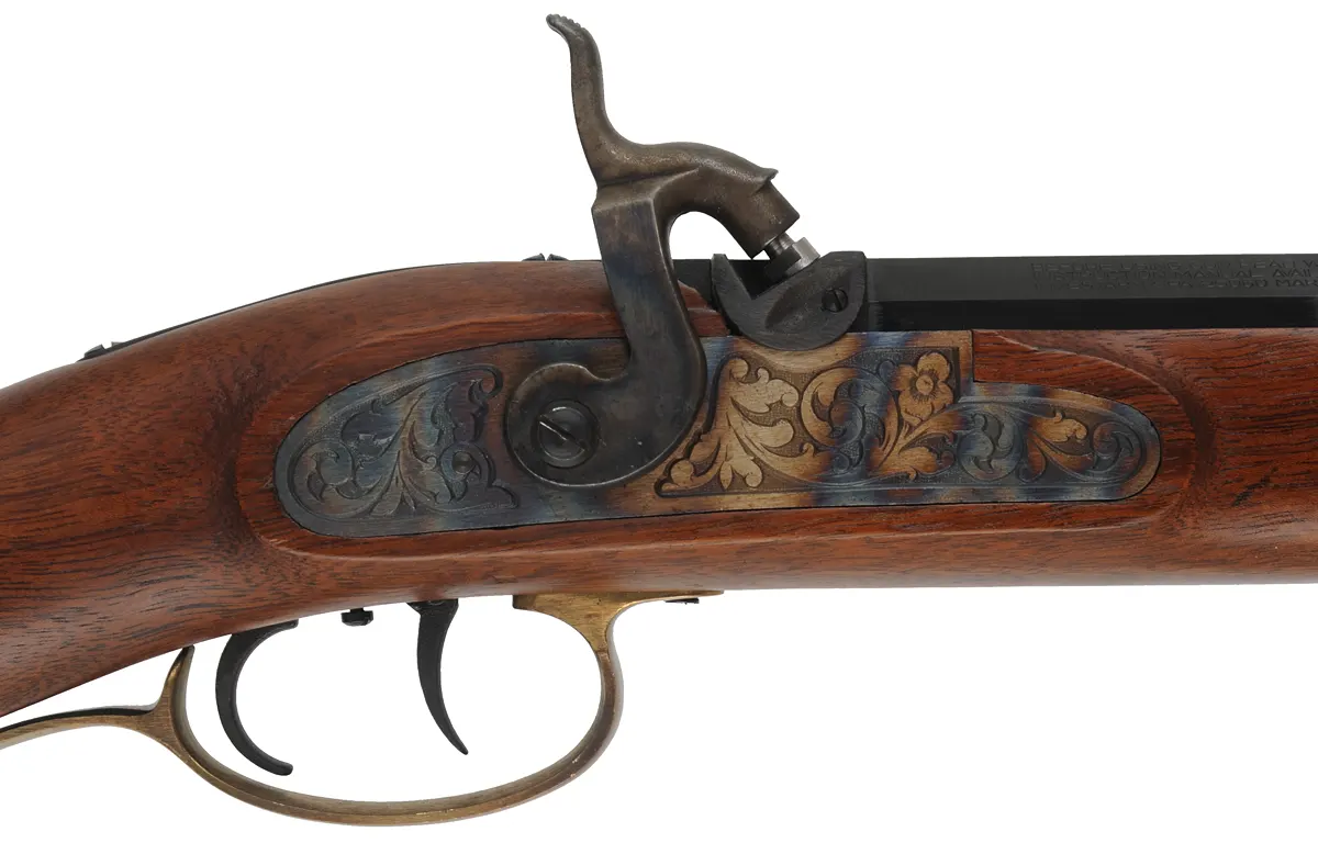 Investarm Hawken Rifle
.50 caliber, 28" barrel,
percussion, walnut, brass, used