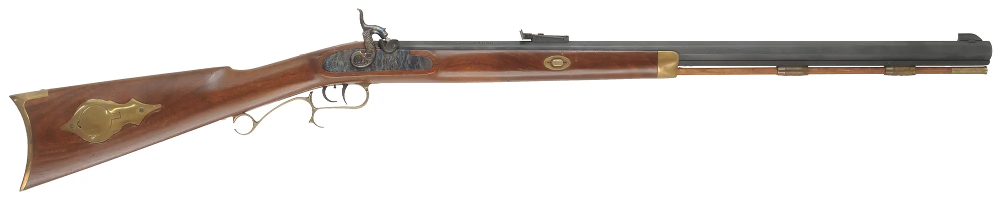 Thompson Center Hawken
.50 caliber, 28" barrel,
walnut stock, brass trim, used,
by Thompson Center Arms
