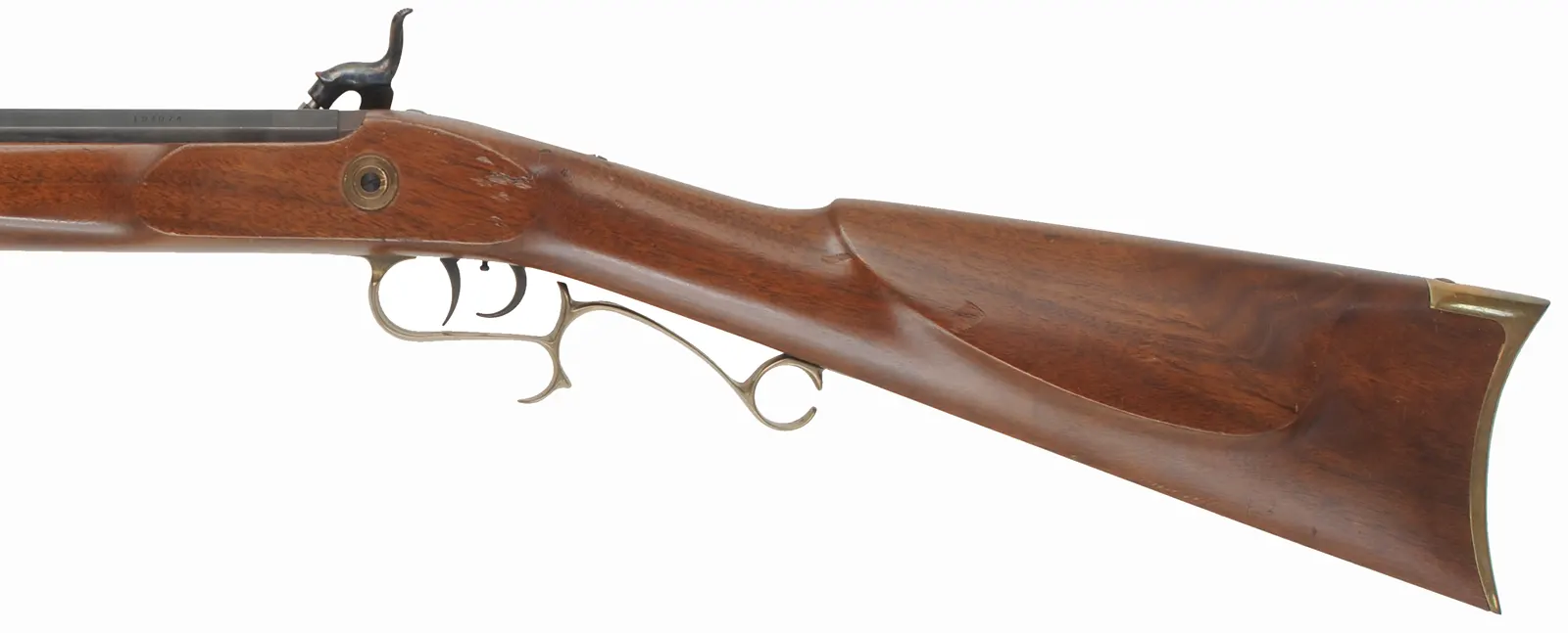Thompson Center Hawken
.50 caliber, 28" barrel,
walnut stock, brass trim, used,
by Thompson Center Arms