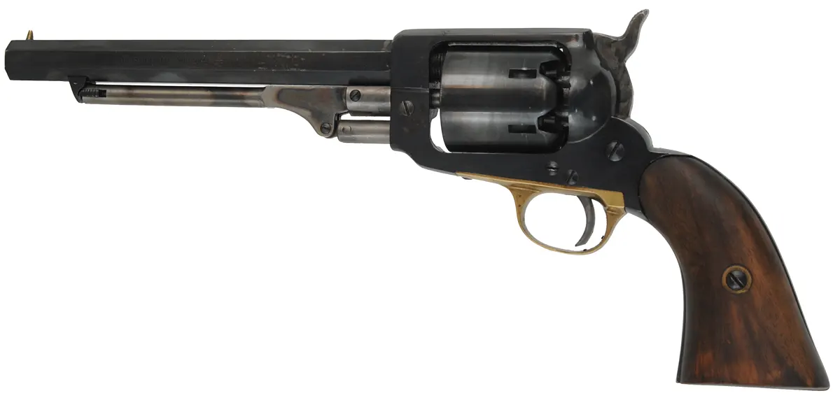 Eli Whitney's Model 1861 Navy Revolver,
 .36 caliber, 7" barrel, 
blued, imported by Armsport, mfg. by Palmetto Armory
