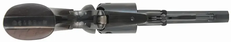 Remington Pocket Model Revolver
.31 caliber, 3-1/2" barrel,
five shot cylinder, steel frame, spur trigger, used,
by Pietta