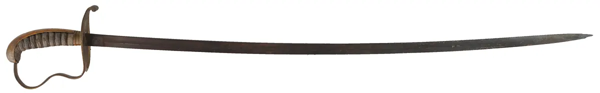 Antique M1855 Bavarian Sword, 
32" blade, brass guard, well aged patina