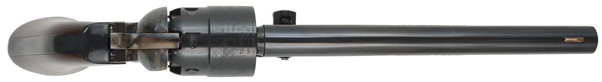 1860 Colt Army Revolver,
.44 caliber, 8" barrel, 
percussion, four screw frame, walnut grips,
some speckles in bore, used, by Pietta