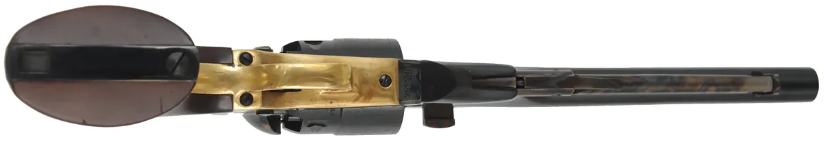 1860 Colt Army Revolver,
.44 caliber, 8" barrel, 
percussion, four screw frame, walnut grips,
some speckles in bore, used, by Pietta