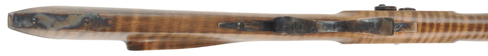 Rocky Mountain Hawken Rifle,
.54 caliber,  34" barrel,
percussion, curly maple, color case hardened iron, 
used, by Davide Pedersoli