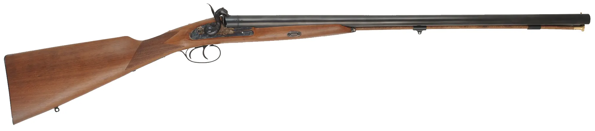 Double Shotgun,
12 gauge, 28" barrels,
percussion, walnut, blued,
as-new, by Davide Pedersoli
