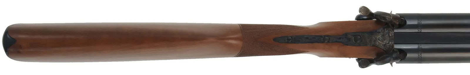 Double Shotgun,
12 gauge, 28" barrels,
percussion, walnut, blued,
as-new, by Davide Pedersoli