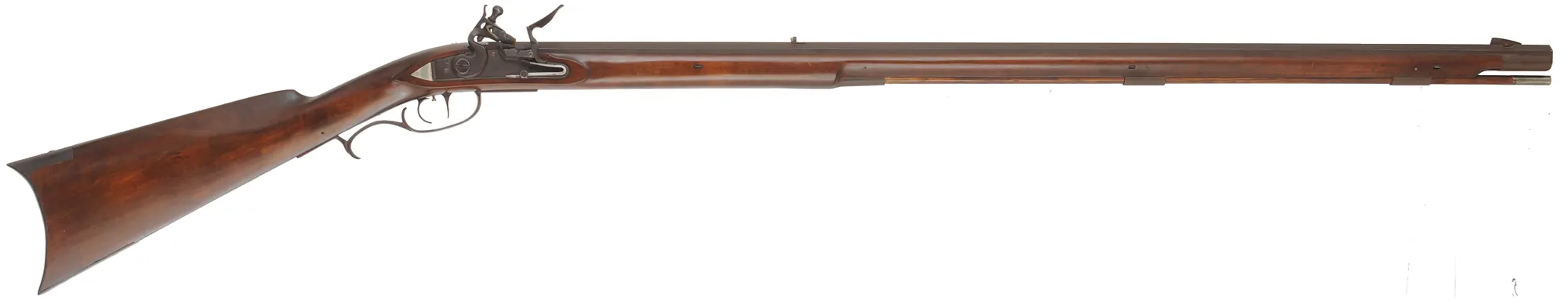 Southern Mountain Rifle
.45 caliber, 38" barrel,
maple stock, iron trim,
large Siler flintlock, as-new, unfired