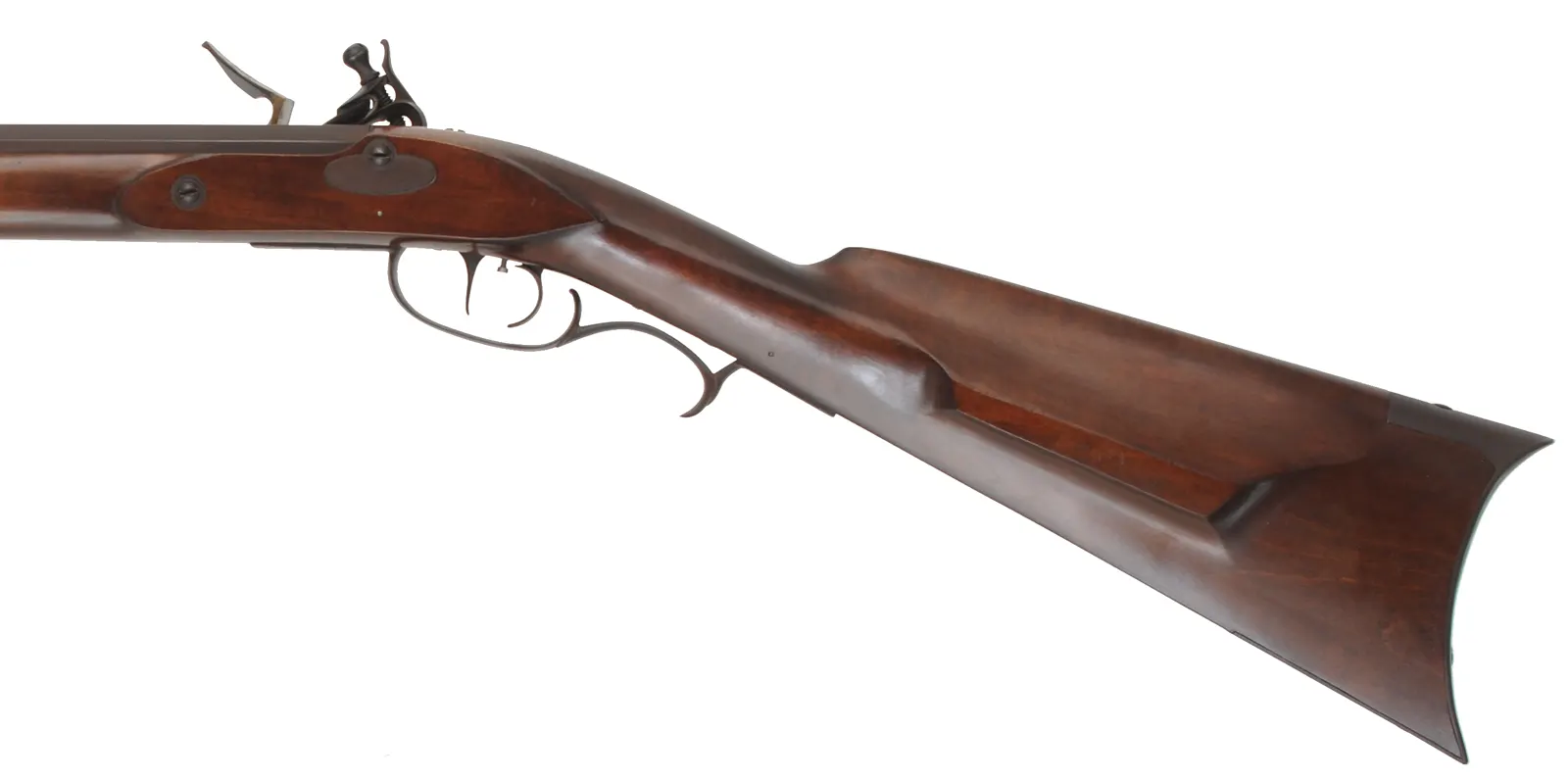 Southern Mountain Rifle
.45 caliber, 38" barrel,
maple stock, iron trim,
large Siler flintlock, as-new, unfired