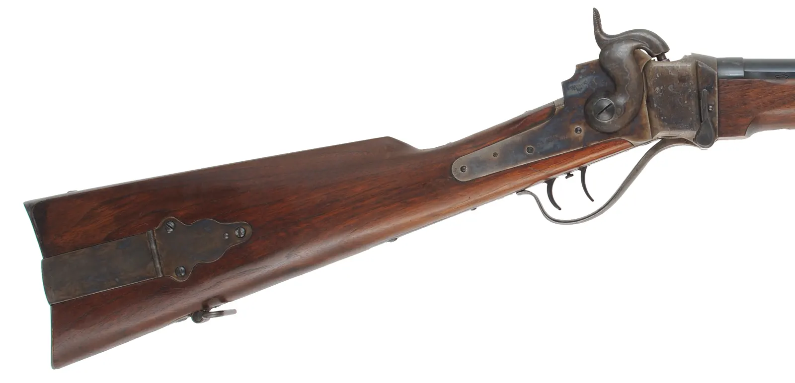 Model 1863 Sharps Military Rifle,
.50 caliber, 30" barrel,
walnut, three band, color case hardened steel, 
double set triggers, used, by Shiloh, Farmingdale, New York