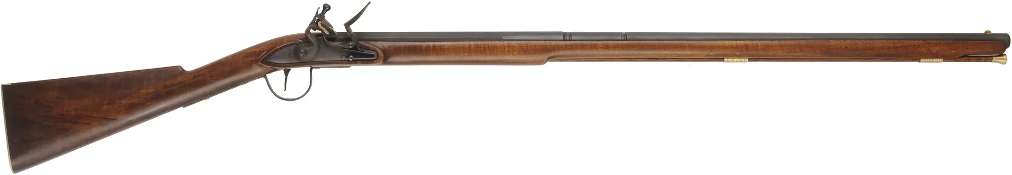 Northwest Trade Gun,
20 gauge, 36" tapered octagon-to-round barrel,
L&R flintlock, maple, brass & iron, 
new, unfired, by J.A. Wymore