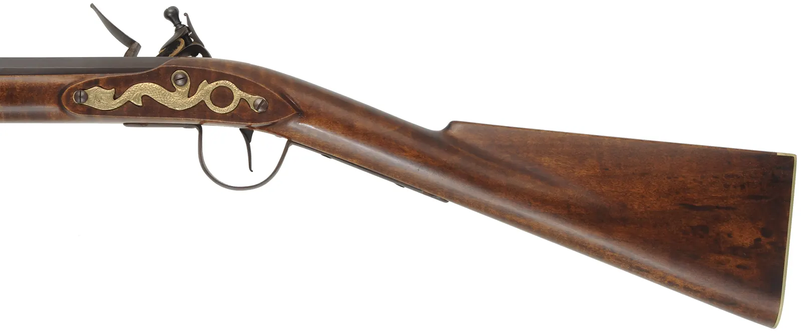 Northwest Trade Gun,
20 gauge, 36" tapered octagon-to-round barrel,
L&R flintlock, maple, brass & iron, 
new, unfired, by J.A. Wymore