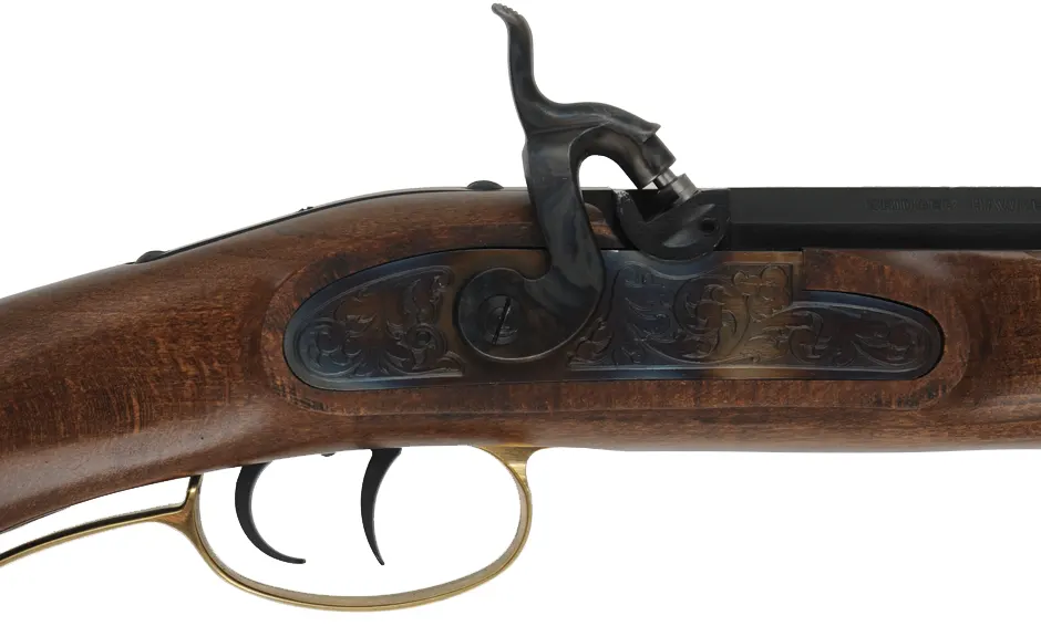 Investarm Hawken Rifle,
.50 caliber, 28" barrel,
percussion, walnut, brass, used