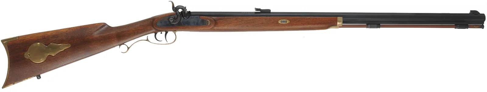 T/C Seneca Rifle,
.45 caliber, 27" barrel,
percussion, walnut, brass, 
fiberglas ramrod, used, by Thompson Center Arms