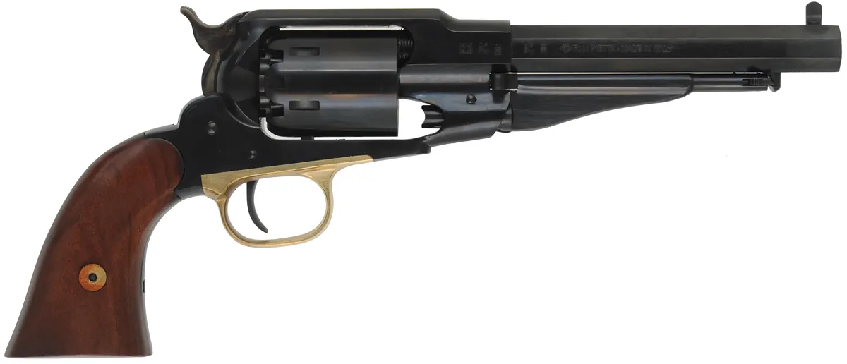 1858 Remington Belt Model Revolver,
.36 caliber, 6-1/2" barrel,
percussion, blued steel frame,  
appears unfired with box, by Pietta