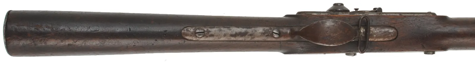 Frankford Arsenal Maynard Conversion Musket,
.69 caliber rifled, 42" barrel, 
walnut, iron, percussion, New Jersey marking