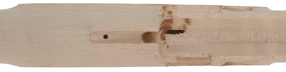 Stock Second, J.P. Beck, Lebanon, pre-inlet,
"B" profile 44" swamped barrel, large Siler lock, plain maple
ramrod hole run-out into barrel channel