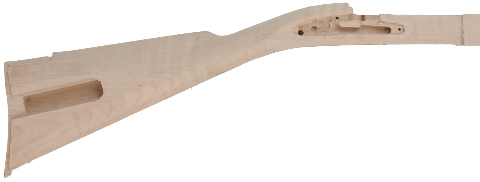 Stock Second, J.P. Beck, Lebanon, pre-inlet,
"B" profile 44" swamped barrel, large Siler lock, fancy maple
ramrod hole run-out into barrel channel