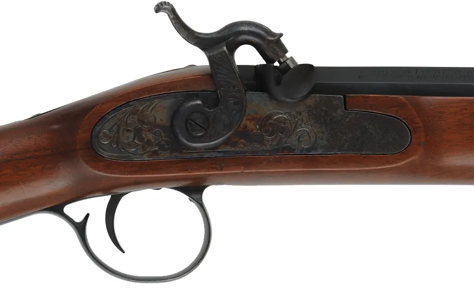 T/C Pennsylvania Hunter Rifle,
.50 caliber, 31" octagon-to-round barrel,
QLA muzzle, percussion, walnut, iron, 
used, by Thompson Center Arms