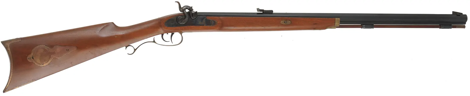 T/C Seneca Rifle,
.36 caliber, 27" barrel,
percussion, walnut, brass, 
used, by Thompson Center Arms