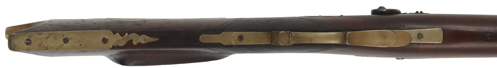 Antique Target Rifle
.48 caliber, 31" heavy barrel,
walnut stock, silver trim, peep sight, 
by A. Leonard, Saxon River, Vermont