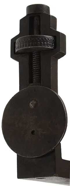 Antique Target Rifle
.48 caliber, 31" heavy barrel,
walnut stock, silver trim, peep sight, 
by A. Leonard, Saxon River, Vermont