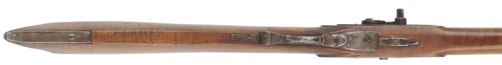 Antique Southern Mountain Rifle,
.34 caliber, 38-1/2 barrel,
maple, brass & iron trim, percussion lock,
signed and dated 1853