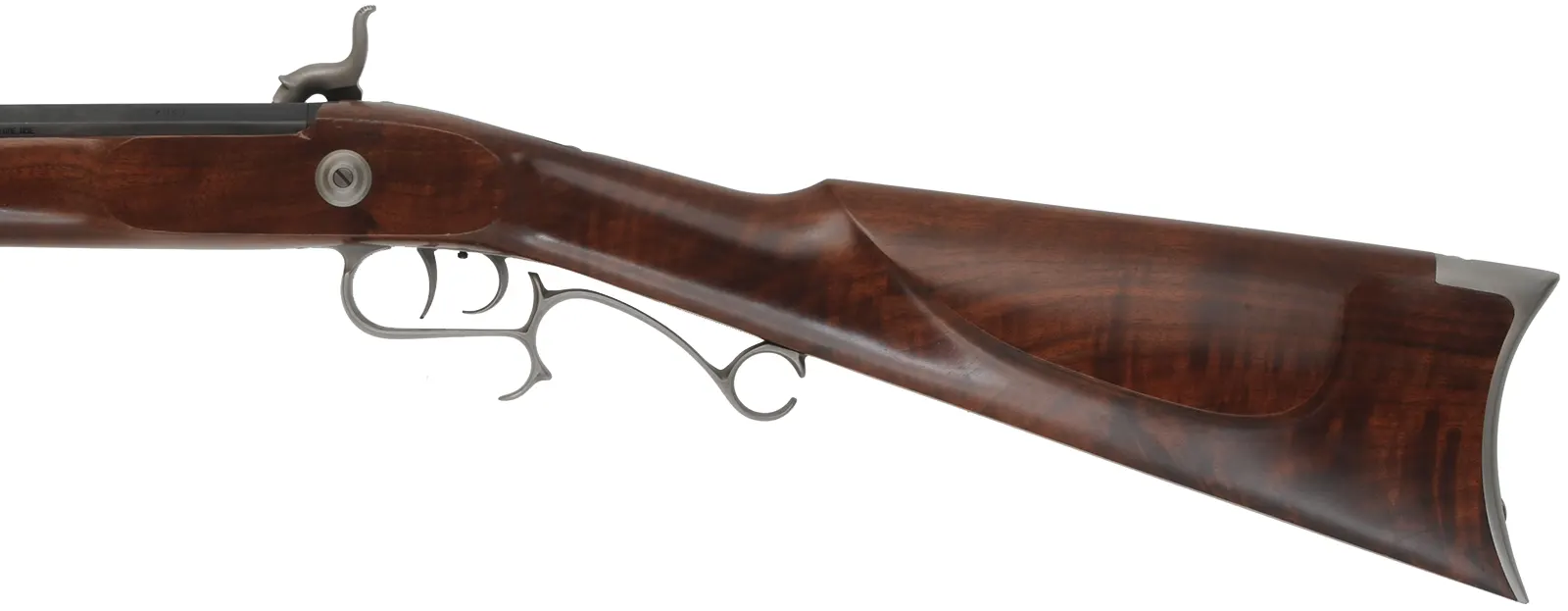 Thompson Center Hawken Cougar Rifle,
.50 caliber, 28" barrel,
percussion, fancy walnut, repaired crack at toe, stainless steel trim,
used, by Thompson Center Arms