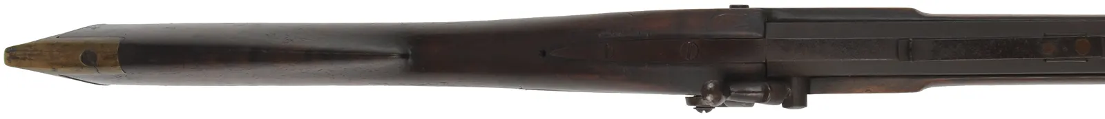 Antique Halfstock Rifle,
.40 caliber, 29-3/4" barrel, 
percussion, walnut, brass
