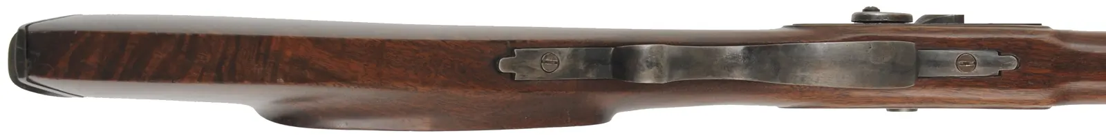 Halfstock Plains Rifle
.50 caliber, 35" Wm. Large barrel, 
H. Robbins lock, iron, walnut, used