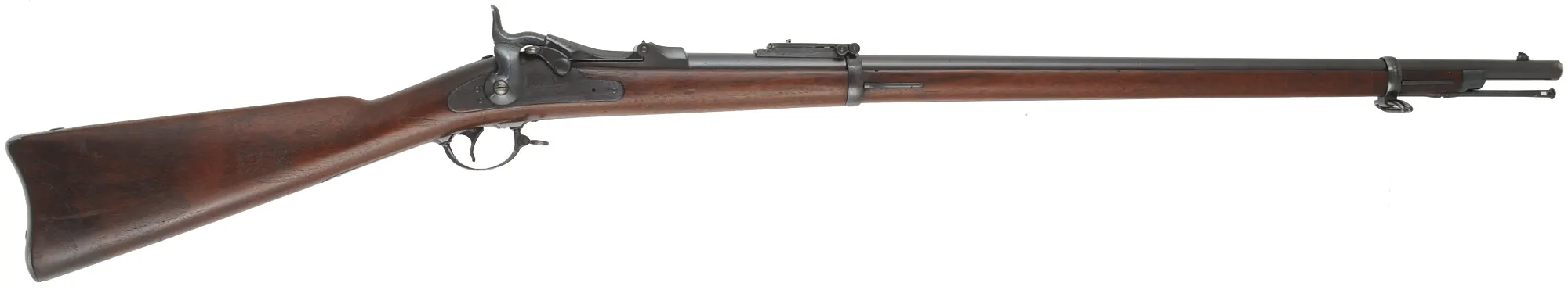 U.S. Model 1873 Springfield Infantry Rifle
caliber .45-70 Gov't, 32" barrel,
walnut stock, bright bore, Buffington sight
