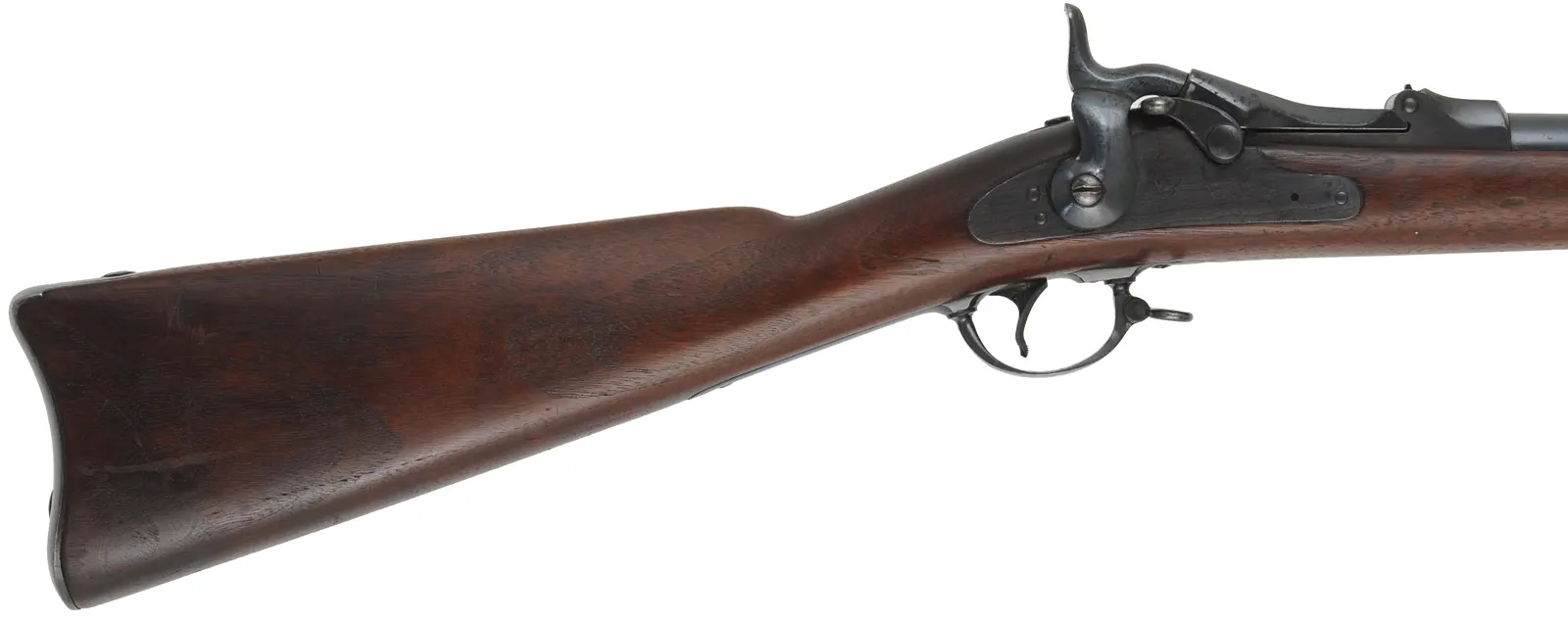 U.S. Model 1873 Springfield Infantry Rifle
caliber .45-70 Gov't, 32" barrel,
walnut stock, bright bore, Buffington sight